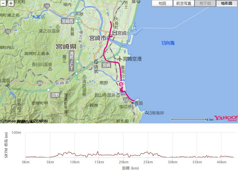 青島太平洋マラソン（宮崎県、2016年）～トロピカルロードを走る
