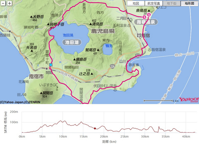 いぶすき菜の花マラソン（鹿児島県、2017年）～開聞岳を眺望しながら走る
