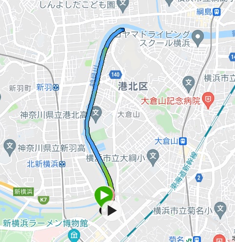 UPRUN新横浜鶴見川マラソン～ハーフの部に参加（神奈川県、2021年3月）